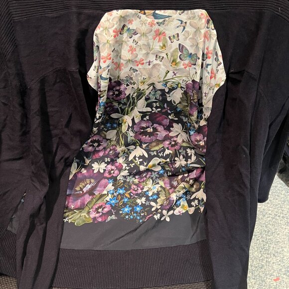 Ted Baker Heelia Entangled Enchantment Wrap Cardigan sweater size 1 nwot - Picture 7 of 9